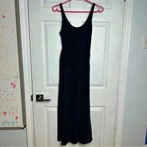 H&M Mama Calf Length Cotton Maternity Dress  Blue Size Small